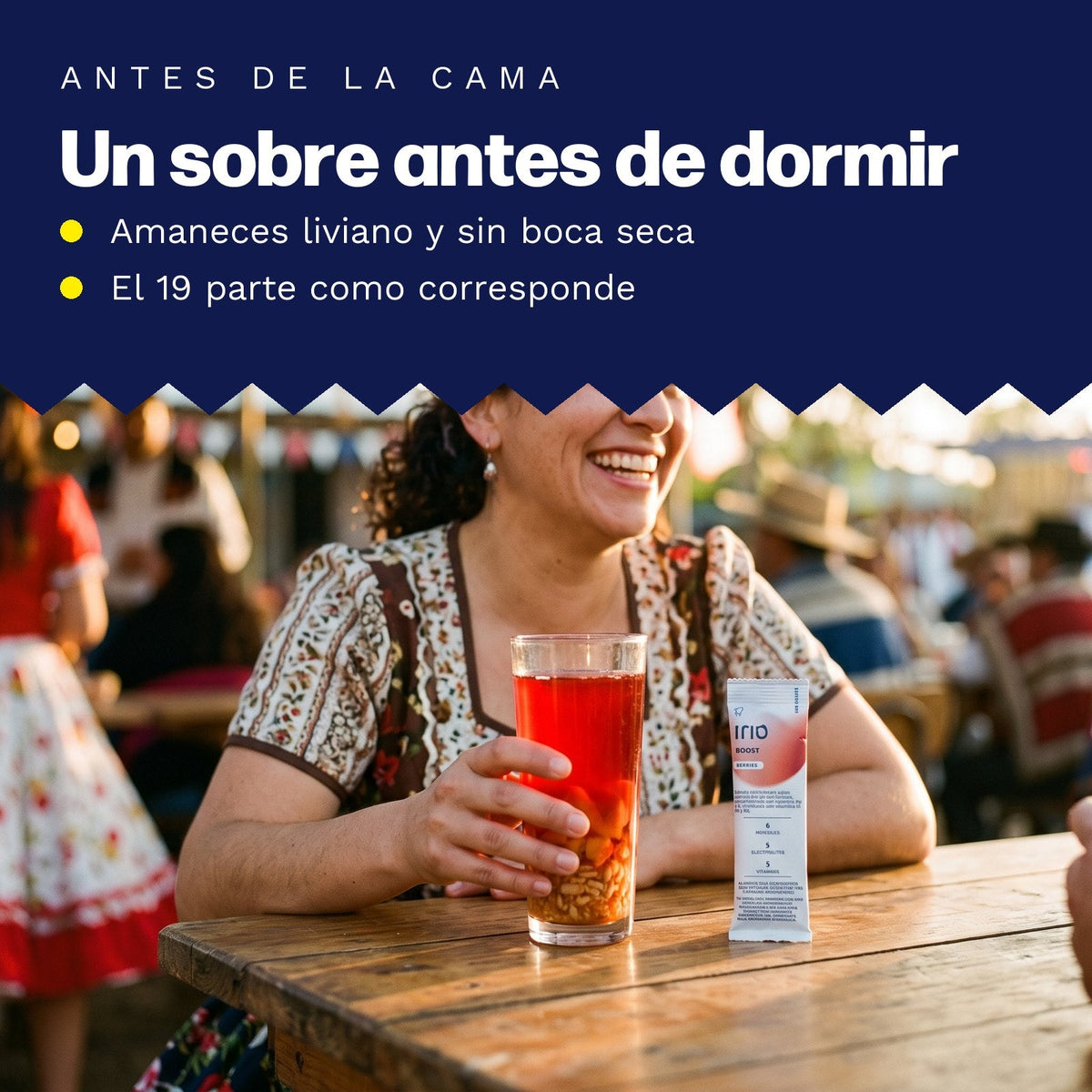 Un sobre antes de dormir: amaneces liviano y sin boca seca, el 19 parte como corresponde