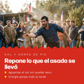 Rayuela al sol: repone lo que el asado se llevó, aguantas el sol sin quedar seco con energía pareja toda la tarde